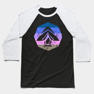 Retro Camping Baseball T-Shirt